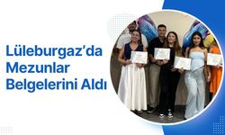 Lüleburgaz’da Mezunlar Belgelerini Aldı