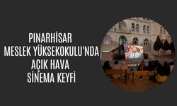 Pınarhisar Meslek Yüksekokulu'nda Açık Hava Sinema Keyfi