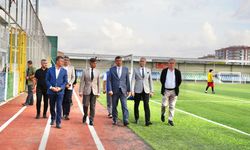 Başkan Sarıkurt, Kaymakam Erten`i Çorlu Belediyesi Spor Tesislerinde Ağırladı