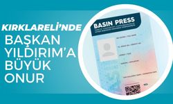 Kırklareli’nde Başkan Yıldırım’a Büyük Onur