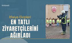Kırklareli: İtfaiye Ekipleri En Tatlı Ziyaretçilerini Ağırladı