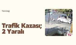 Tekirdağ'da Trafik Kazası; 2 Yaralı