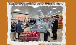 Lüleburgaz’da İndirimi Gören Markete Koştu