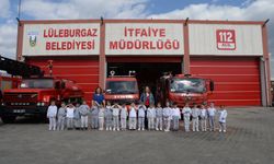 LÜLEBURGAZ; 8 Kasım'ın Minikleri İtfaiyede