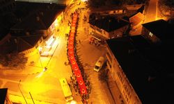 Üsküp’te 50 Metrelik Dev Türk Bayrağı Açıldı