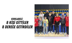 Kırklareli: 8 Kişi Gittiler 8 Derece Getirdiler