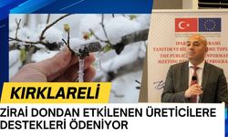 Kırklareli’nde Zirai Dondan Etkilenen Üreticilere Destekleri Ödeniyor