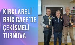 Kırklareli Briç Cafe’de Çekişmeli Turnuva