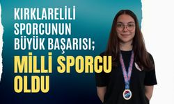 Kırklarelili Sporcunun Büyük Başarısı; Milli Sporcu Oldu