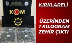 KIRKLARELİ; Üzerinden 1 Kilogram Zehir Çıktı