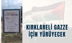 Kırklareli Gazze İçin Yürüyecek