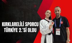 Kırklarelili Sporcu Türkiye 2.’si Oldu