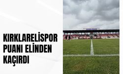 Kırklarelispor Puanı Elinden Kaçırdı