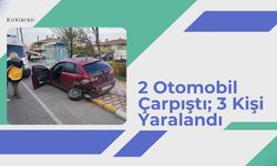 Kırklareli: 2 Otomobil Çarpıştı; 3 Kişi Yaralandı