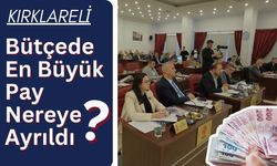 Kırklareli; Bütçede En Büyük Pay Nereye Ayrıldı?