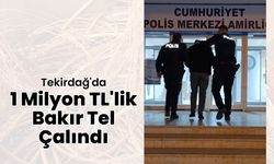 Tekirdağ'da 1 Milyon TL'lik Bakır Tel Çalındı