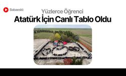 Babaeski: Yüzlerce Öğrenci Atatürk İçin Canlı Tablo Oldu