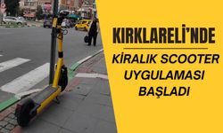 Kırklareli’nde Kiralık Scooter Uygulaması Başladı