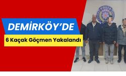 Demirköy'de 6 Kaçak Göçmen Yakalandı