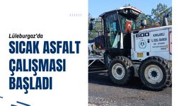 Lüleburgaz’da Sıcak Asfalt Çalışması Başladı