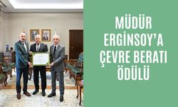 Müdür Erginsoy’a Çevre Beratı Ödülü
