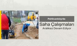 Pehlivanköy’de Saha Çalışmaları Aralıksız Devam Ediyor