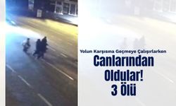 Yolun Karşısına Geçmeye Çalışırlarken Canlarından Oldular! 3 Ölü