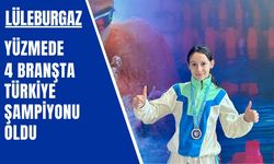LÜLEBURGAZ; Yüzmede 4 Branşta Türkiye Şampiyonu Oldu