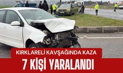 KIRKLARELİ KAVŞAĞINDA KAZA; 7 Yaralı