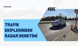 Kırklareli; Trafik Ekiplerinden Radar Denetimi