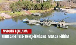 MSB’den Açıklama; Kırklareli’nde Askeri Eğitim Başarıyla Yapıldı