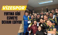 Vizespor Fırtına Gibi Esmeye Devam Ediyor