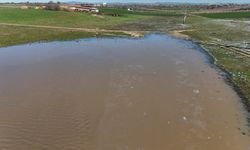 Kırklareli'nde Karahıdır Göleti Kısmen Buz Tuttu