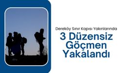 Dereköy Sınır Kapısı Yakınlarında 3 Düzensiz Göçmen Yakalandı
