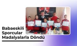 Babaeskili Sporcular Madalyalarla Döndü