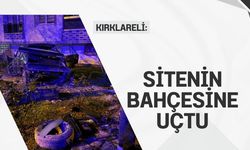 Kırklareli: Sitenin Bahçesine Uçtu