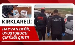 KIRKLARELİ; Hayvan Değil, Uyuşturucu Çiftliği Çıktı!