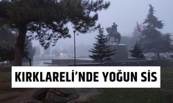 Kırklareli’nde Yoğun Sis