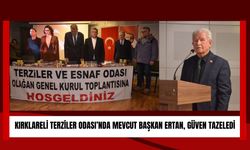 Kırklareli Terziler Odası’nda Mevcut Başkan Ertan, Güven Tazeledi