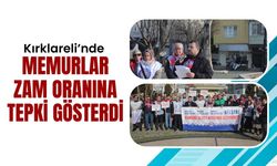 Kırklareli’nde Memurlar Zam Oranına Tepki Gösterdi