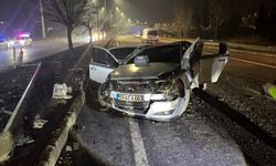 Korkutan Kaza; Araç Paramparça Oldu