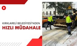 Kırklareli Belediyesi’nden Hızlı Müdahale