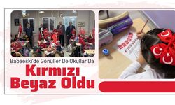 Babaeski’de Gönüller De Okullar Da Kırmızı Beyaz Oldu