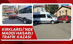 Kırklareli’nde Maddi Hasarlı Trafik Kazası