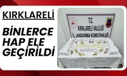 KIRKLARELİ; Binlerce Hap Ele Geçirildi