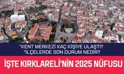 İşte Kırklareli’nin 2025 Nüfusu