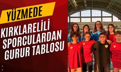 Yüzmede Kırklarelili Sporculardan Gurur Tablosu