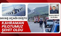 SAVAŞ UÇAĞI DÜŞTÜ; Kahraman Pilotumuz Şehit Oldu