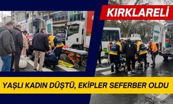 Kırklareli; Yaşlı Kadın Düştü, Ekipler Seferber Oldu