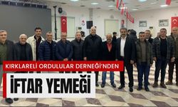 Kırklareli Ordulular Derneği’nden İftar Yemeği